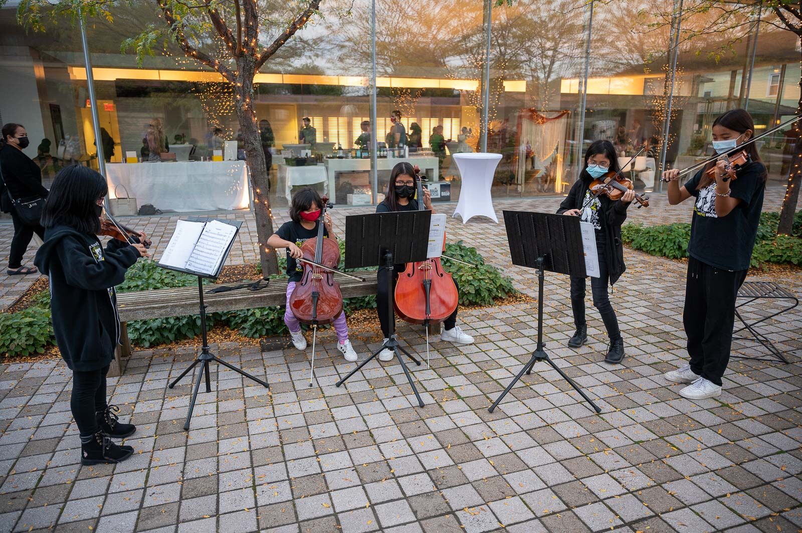 Pop-up performance by Buffalo String Works